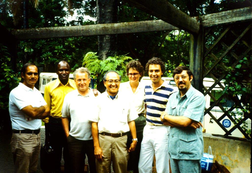 1_JBM with WHO Monkeypox investigation team 1982.jpg